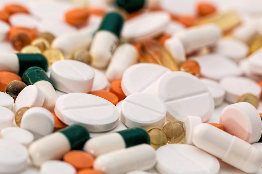Close up photo of medicinal drugs